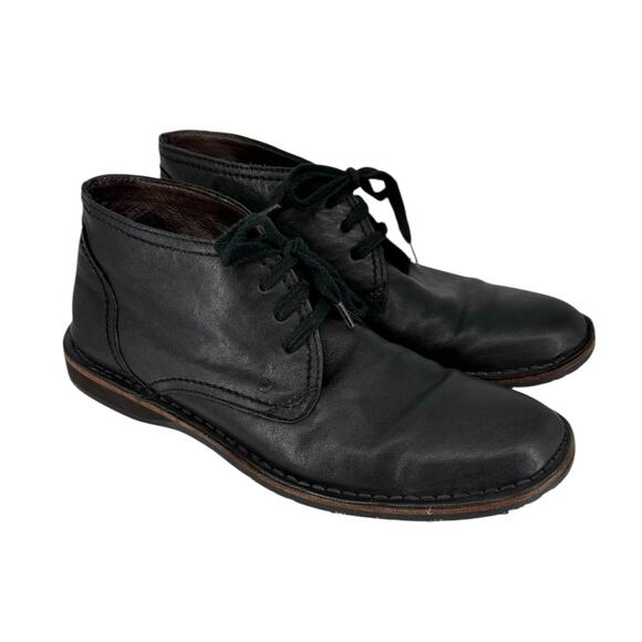 John Varvatos Black Leather Chukka Ankle Boots Mens Size 8M - Picture 1 of 12